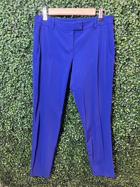 Theory Sienna Priceless Slim Ankle Pants Cobalt Blue Size 4